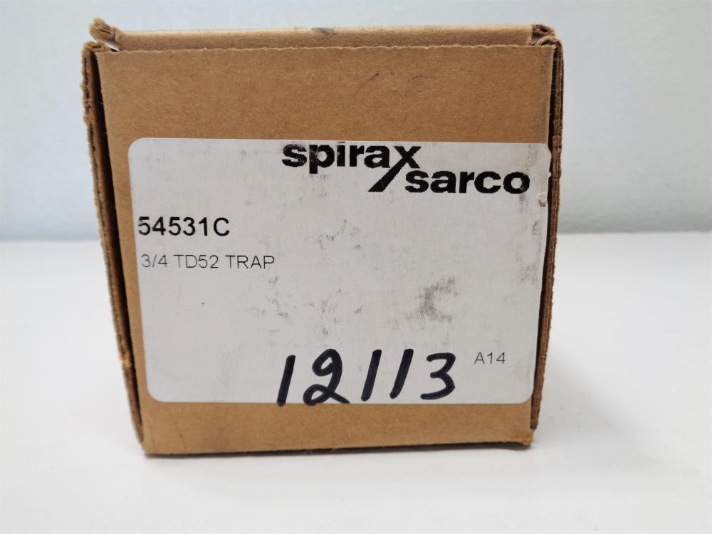 Spirax Sarco TD52 Thermodynamic Steam Trap 3/4" NPT #54531C